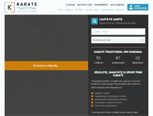 Tablet Screenshot of karate-traditional.com